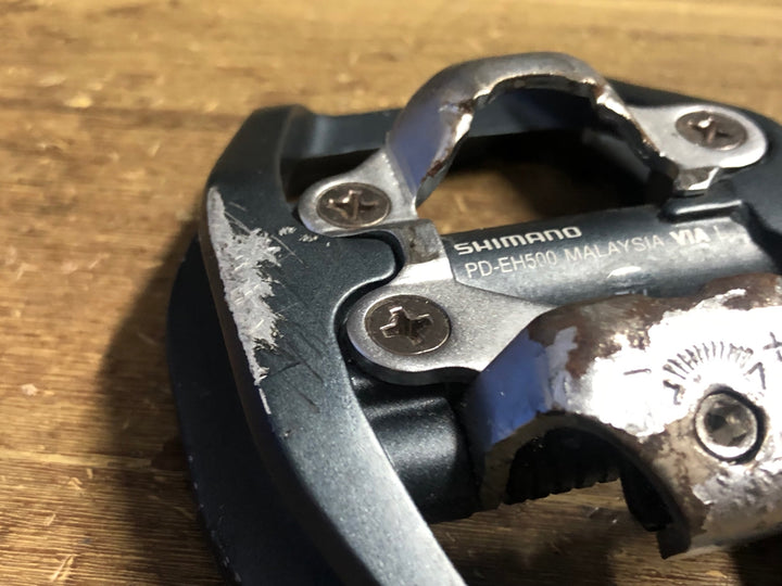 JJ223 シマノ SHIMANO PD-EH500 ビンディングペダル 片面フラット SPD