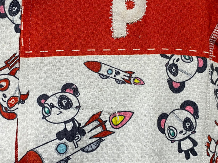 KD596 パンダーニ Pandani 半袖 サイクルジャージ 白 赤 XS レディース