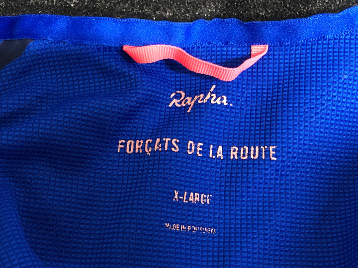 KL772 ラファ Rapha PRO TEAM SHOFTSHELL JACKET 長袖 サイクルジャケット 青 XL 擦れ