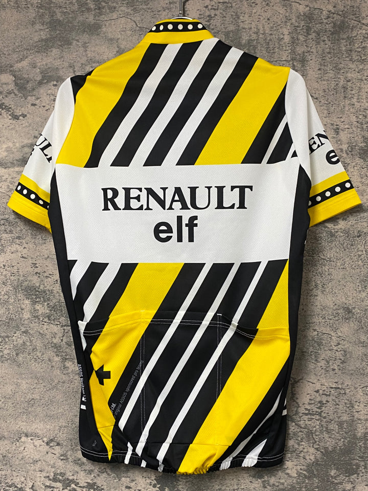 JG893 アソス assos 半袖サイクルジャージ 白黄 XS RENAULT elf