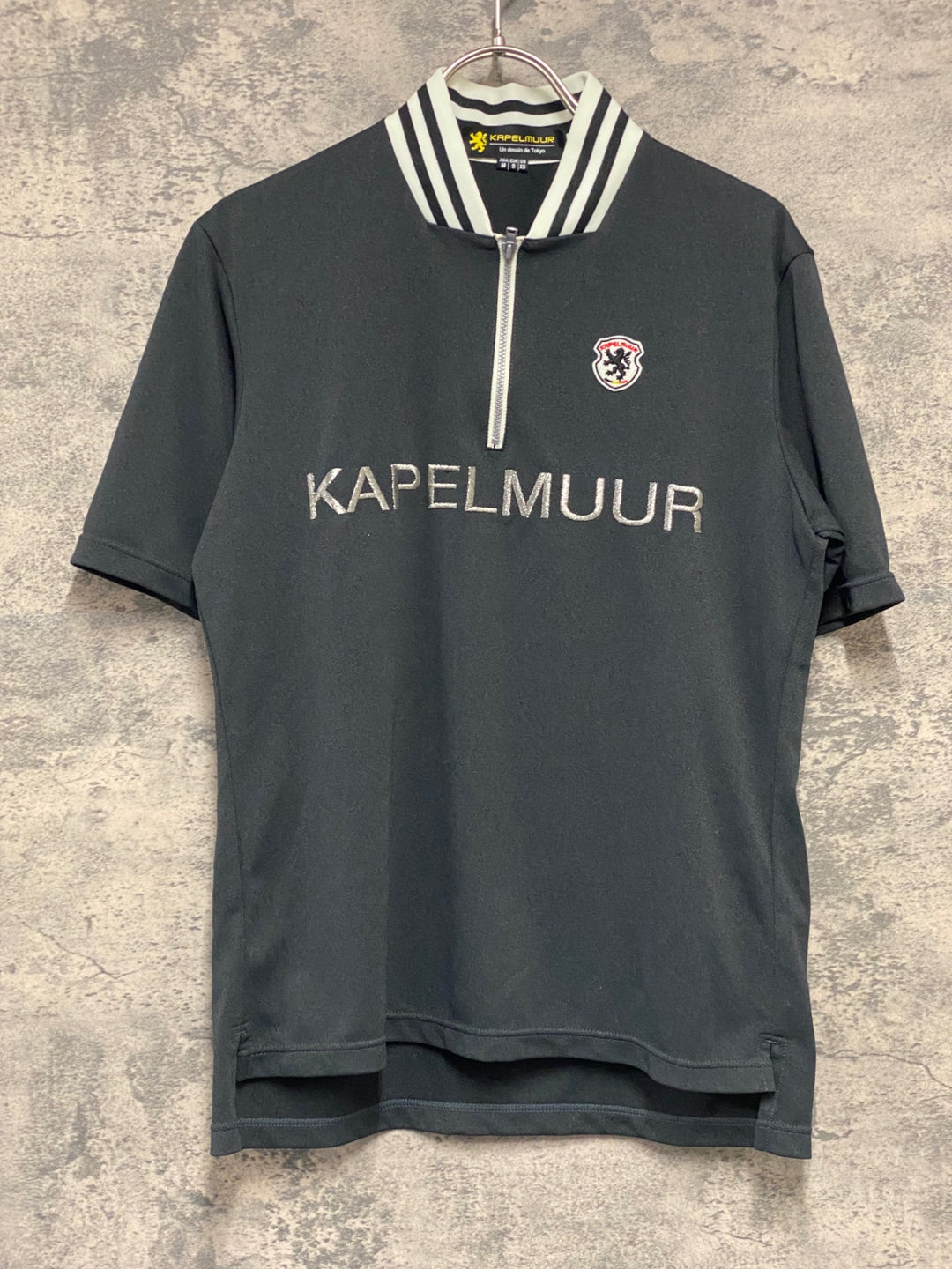 KE361 カペルミュール KAPELMUUR 半袖 サイクルジャージ 紺 M ハーフジップ