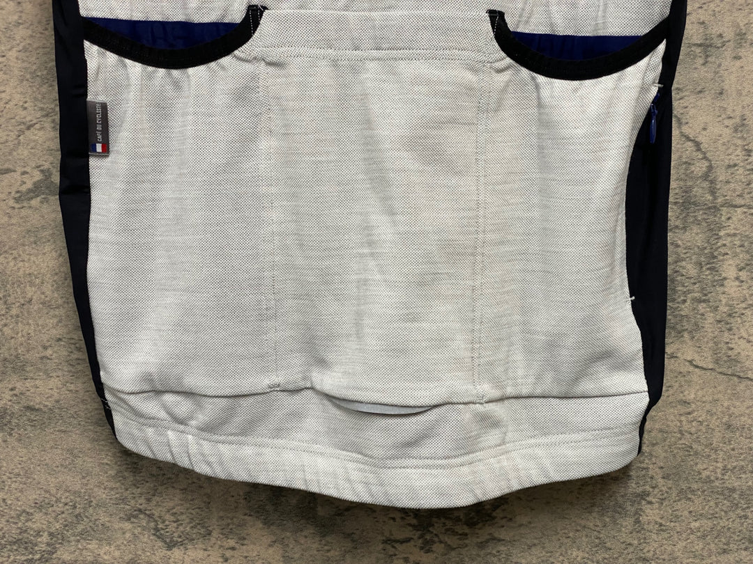 KF093 カフェドシクリステ CAFE DU CYCLISTE EGLANTINE Man 半袖 サイクルジャージ オフホワイト 黒 XL