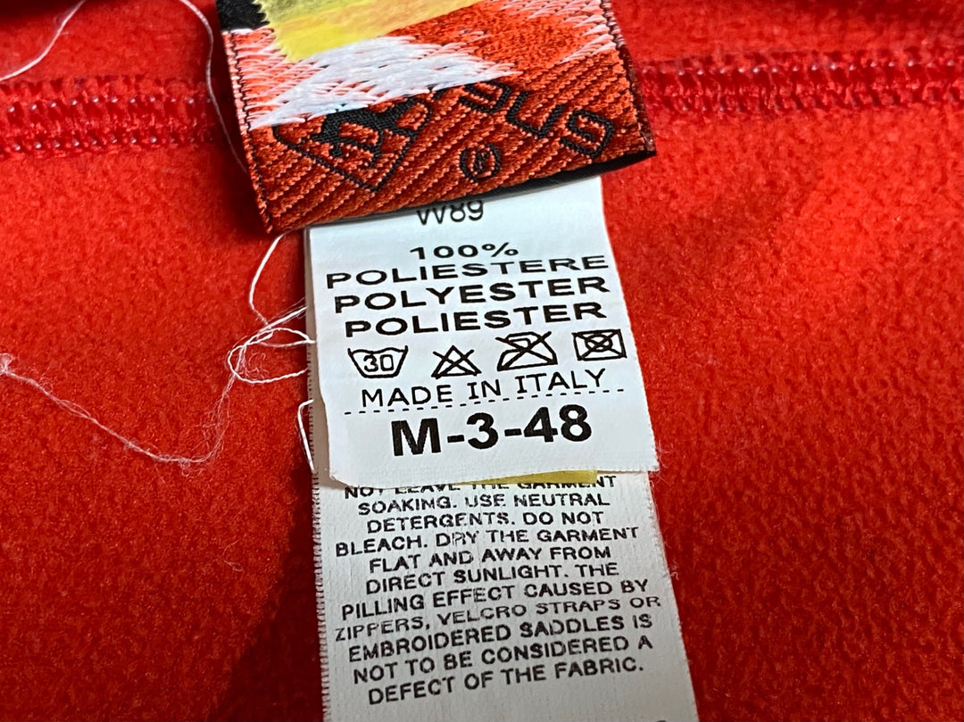 JP488 ジョルダーナ Giordana 長袖 サイクルジャージ 赤 M 裏起毛
