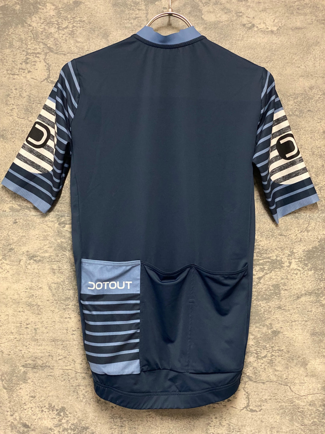 KM228 ドットアウト DOTOUT Horizon Jersey 半袖 サイクルジャージ 紺 M