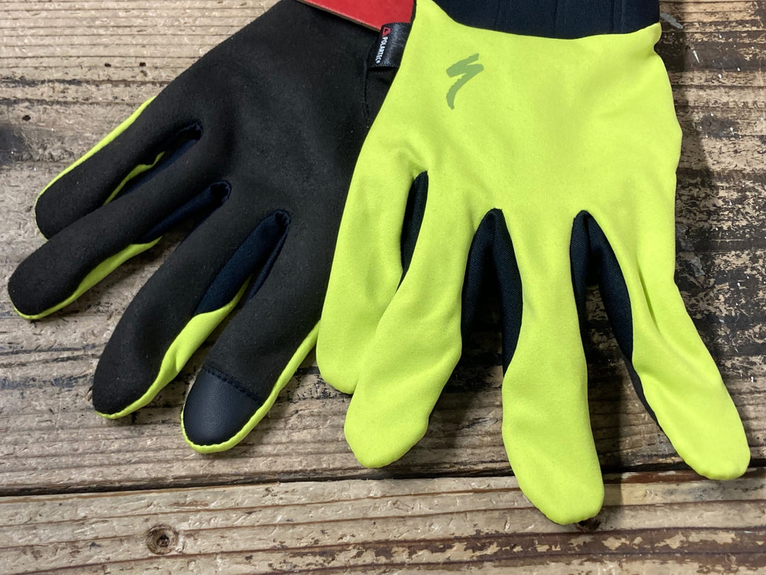 JV585 スペシャライズド SPECIALIZED PRIME SERIES WATATERPROOF 長指 グローブ 黄 S 裏起毛 POLARTEC