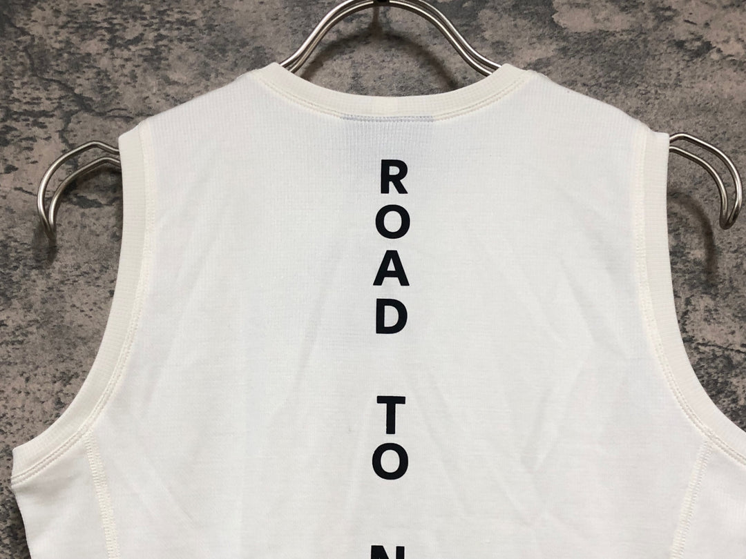 KM713 パスノーマルスタジオ PAS NORMAL STUDIOS MID SLEEVELESS BASELAYER ノースリーブ ベースレイヤー 白 S