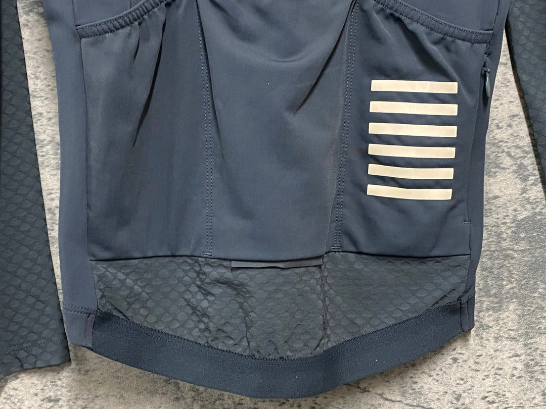 JW052 ラファ Rapha PRO TEAM LS AERO JERSEY 長袖サイクルジャージ グレー S 擦れ