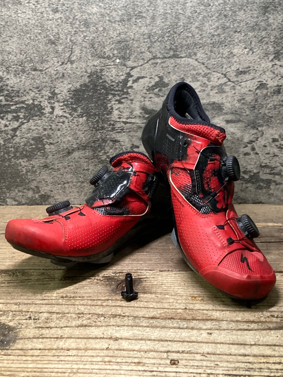 JP053 スペシャライズド SPECIALIZED S-WORKS ARES ビンディングシューズ BOA 3穴 赤 EU40