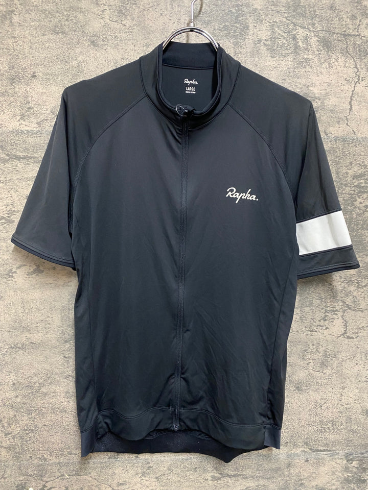 KP546 ラファ Rapha CORE JERSEY 半袖 サイクルジャージ 黒 L