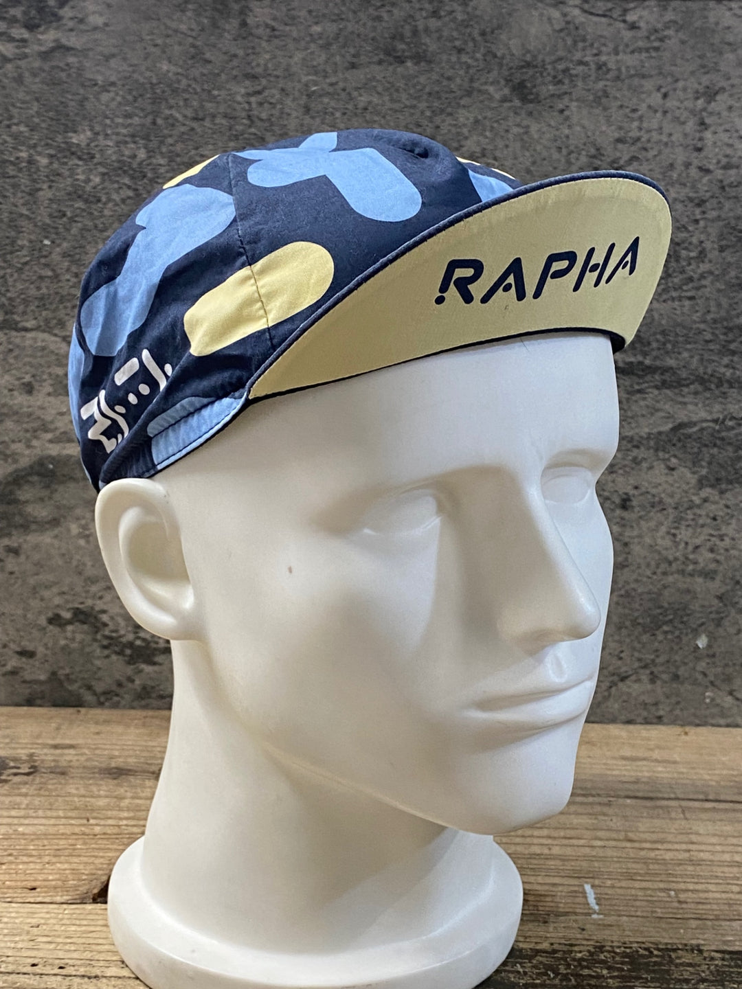KA307 ラファ Rapha COTTON CAP サイクルキャップ 濃紺 水色 黄 ワンサイズ