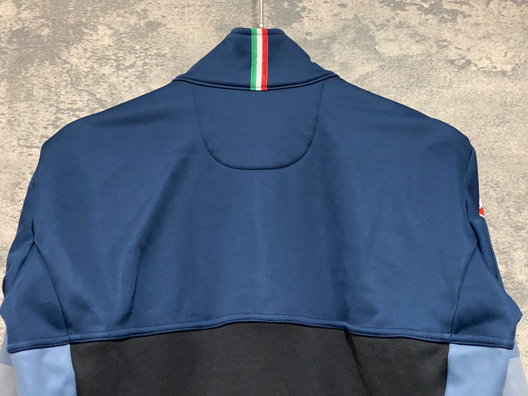 JO714 カステリ CASTELLI 長袖 サイクルジャケット 紺 M 裏起毛 GORE-TEX INFINIUM