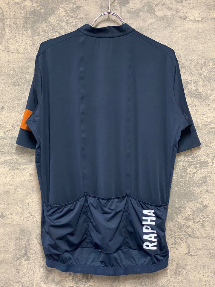 KR567 ラファ Rapha PRO TEAM TRAINIMG JERSEY Ⅱ 半袖 サイクルジャージ 紺 XXL