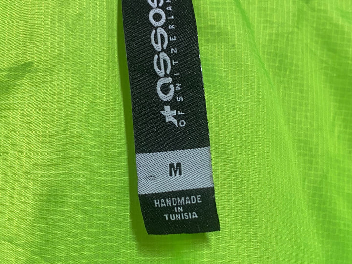 KQ581 アソス ASSOS MILLE GT WIND JACKET 長袖 ウインドブレーカ 蛍光 黄 M