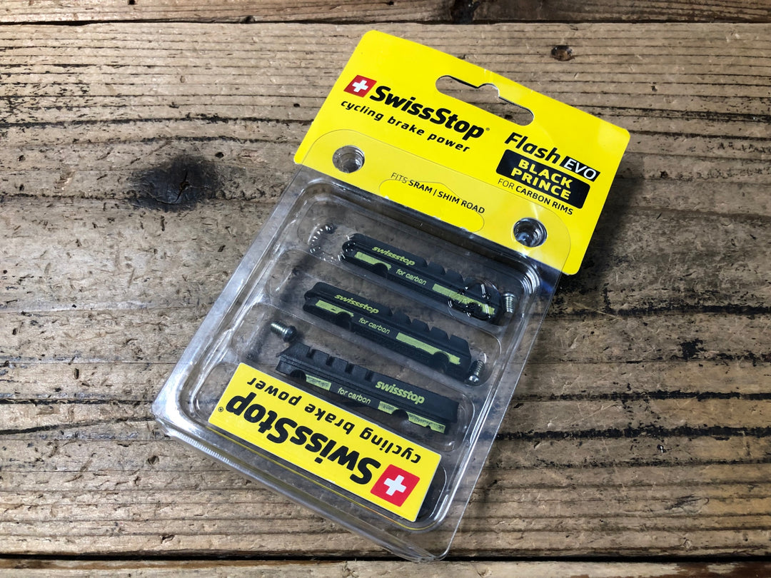 KG881 スイスストップ SwissStop Flash EVO BLACK PRINCE FOR CARBON RIMS ブレーキパッド SRAM SHIMANO用