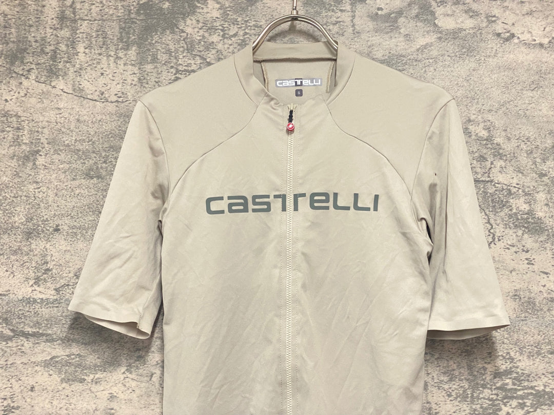 JY262 カステリ CASTELLI 半袖 サイクルジャージ 紺色 S　※余臭強め