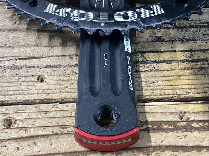 KF889 ローター ROTOR 2INPOWER Q-RINGS パワーメーター クランクセット 165mm 楕円 52/36T Φ30 接続確認済 ※プラグキャップ破損