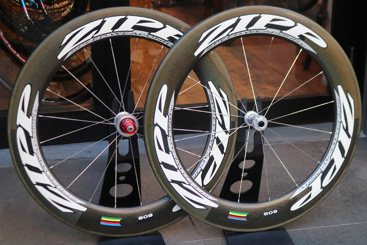 ジップ ZIPP 808 SPEED WEAPONRY カーボン チューブラー ホイールセット シマノ 10S 【東京南麻布店】