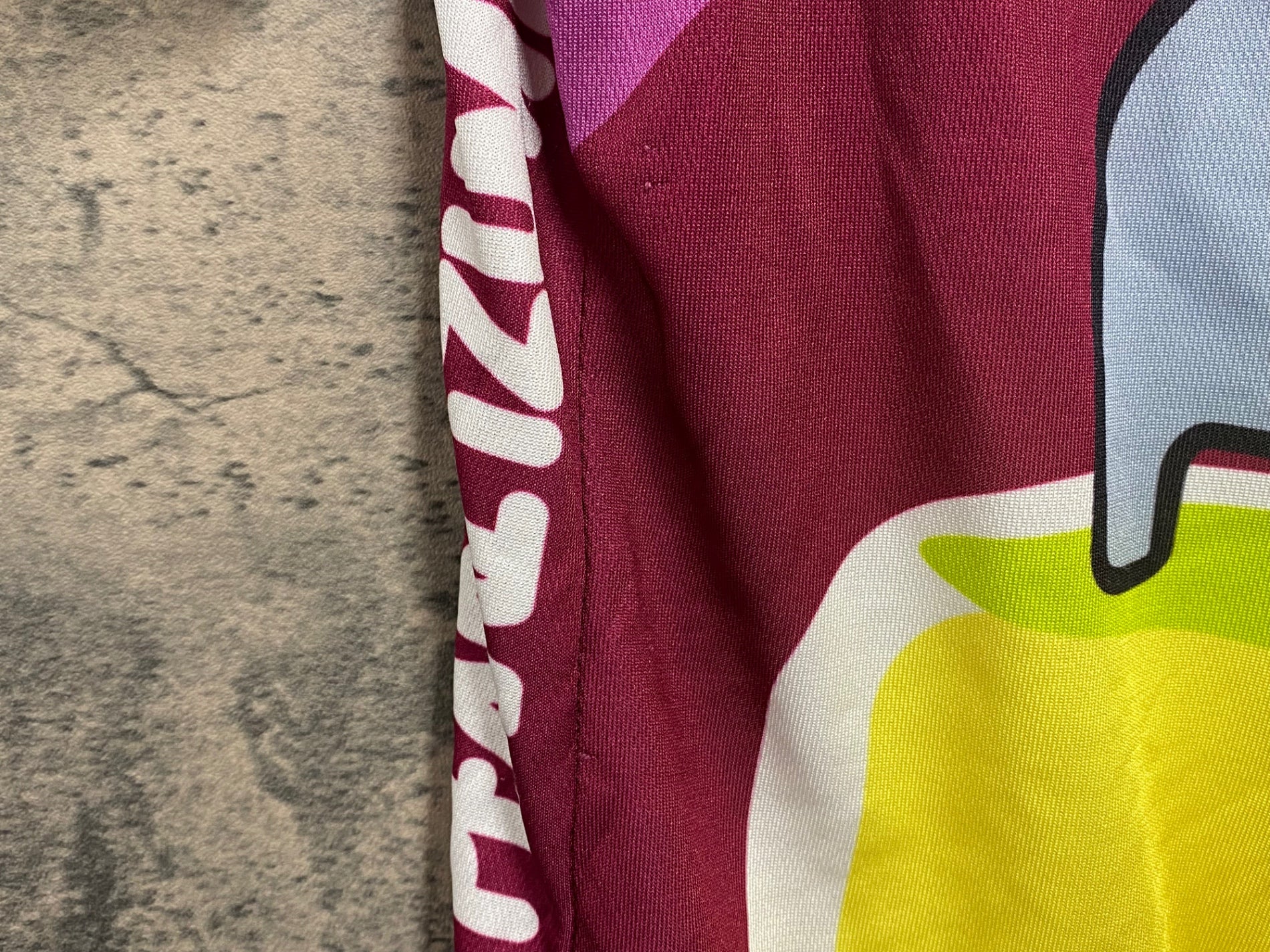 JS763 パールイズミ PEARL iZUMi 半袖 サイクルジャージ 紫 黄 S