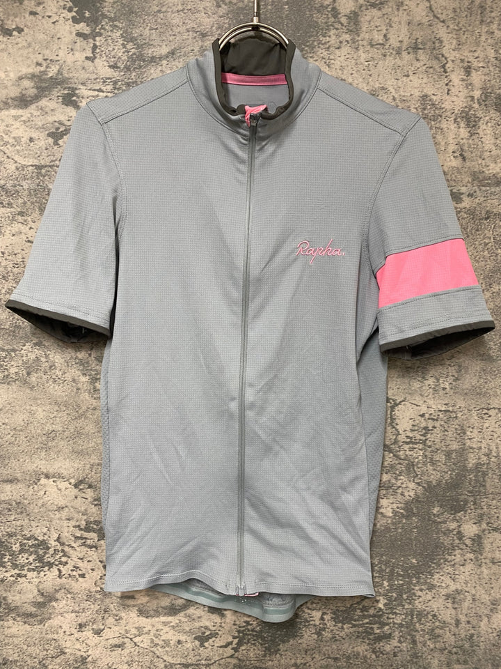 JV244 ラファ Rapha SUPER LIGHTWEIGHT JERSEY 半袖 サイクルジャージ グレー S