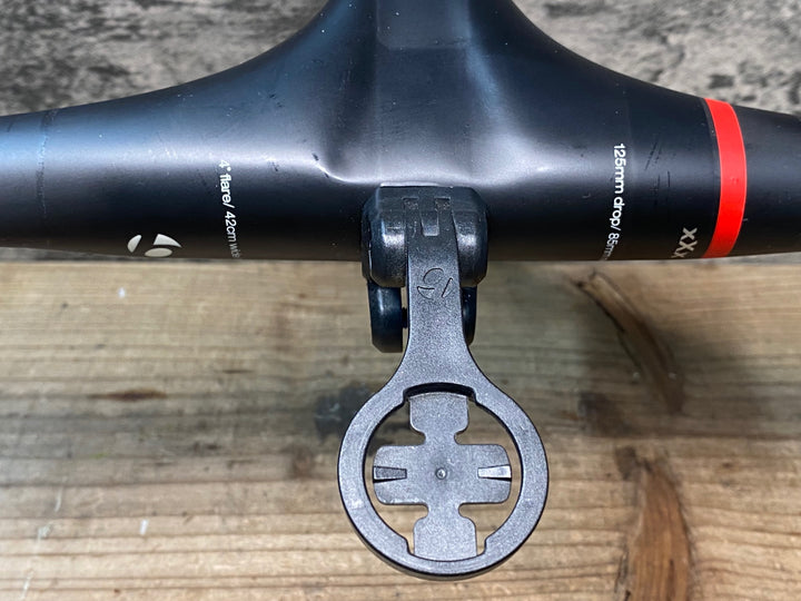 JN126 ボントレガー BONTRAGER XXX カーボン ドロップハンドル ステム一体型 ブラケットC-C420mm 90mm ※クランプ痕、凹みのためジャンク