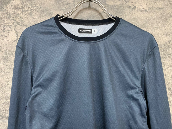 JL102 アソス assos TRAIL LS JERSEY T3 長袖 サイクルジャージ グレー 黒 S
