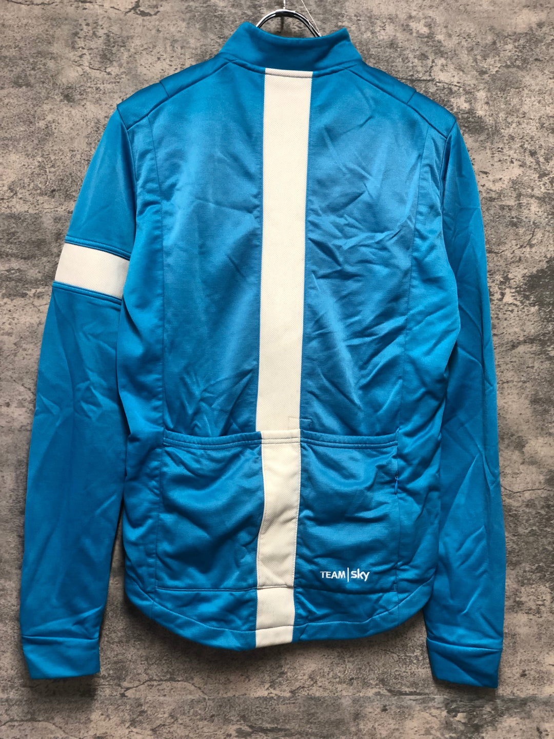JZ506 ラファ RAPHA TRAINING WINTER JERSEY 長袖 サイクルジャージ S 水色 TEAM SKY