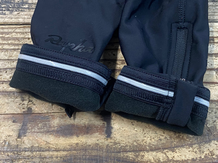 JS849 ラファ Rapha レッグウォーマー 黒 L 裏起毛