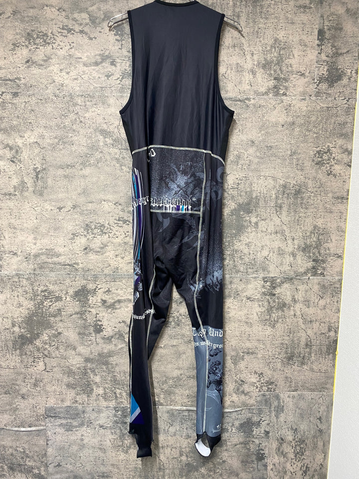 KE251 パンダーニ PANDANI ビブタイツ パッド無し 黒 白 XL