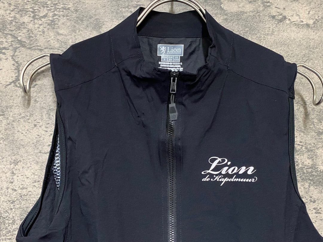 KD295 リオンドカペルミュール Lion de KAPELMUUR ジレ サイクルベスト 黒 S