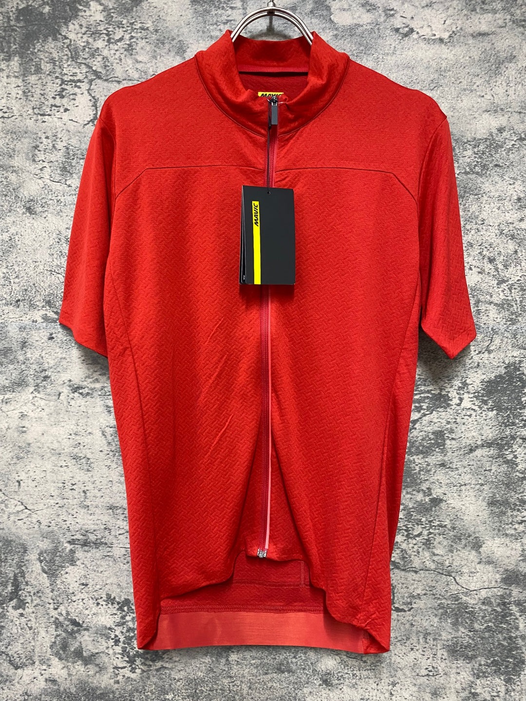 KD420 マヴィック MAVIC Essential Merino Jersey 半袖 サイクルジャージ 赤 M