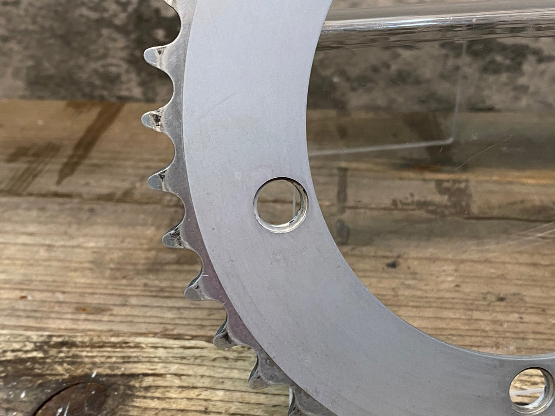 JJ558 スギノ Sugino MESSENGER チェーンリング シルバー 44T PCD130mm 厚歯