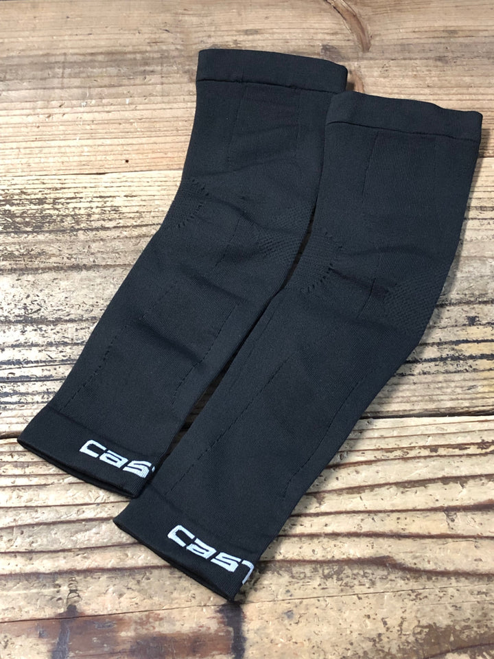 JQ048 カステリ CASTELLI アームウォーマー 黒 サイズ不明 ※ほつれあり