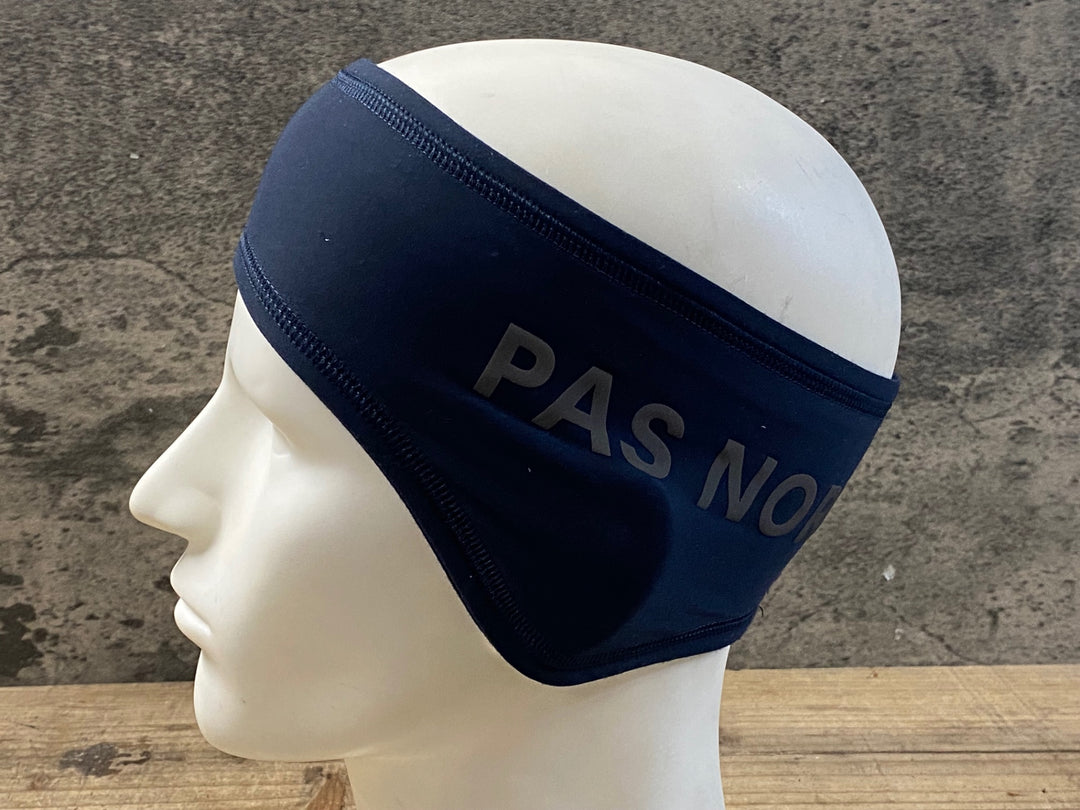KA609 パスノーマルスタジオ PAS NORMAL STUDIOS ヘッドバンド ネイビー 裏起毛