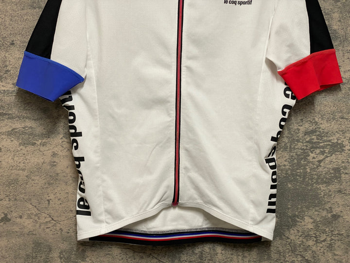 JP153 ルコックスポルティフ le coq sportif 半袖 サイクルジャージ 白 M