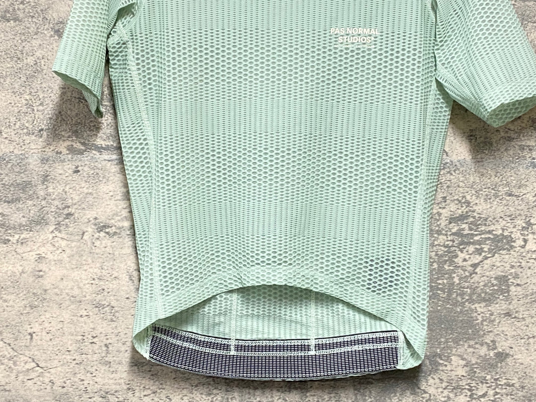 KJ281 パスノーマルスタジオ PAS NORMAL STUDIOS Men's Mechanism Pro Zipless Jersey 半袖 サイクルジャージ 緑 M