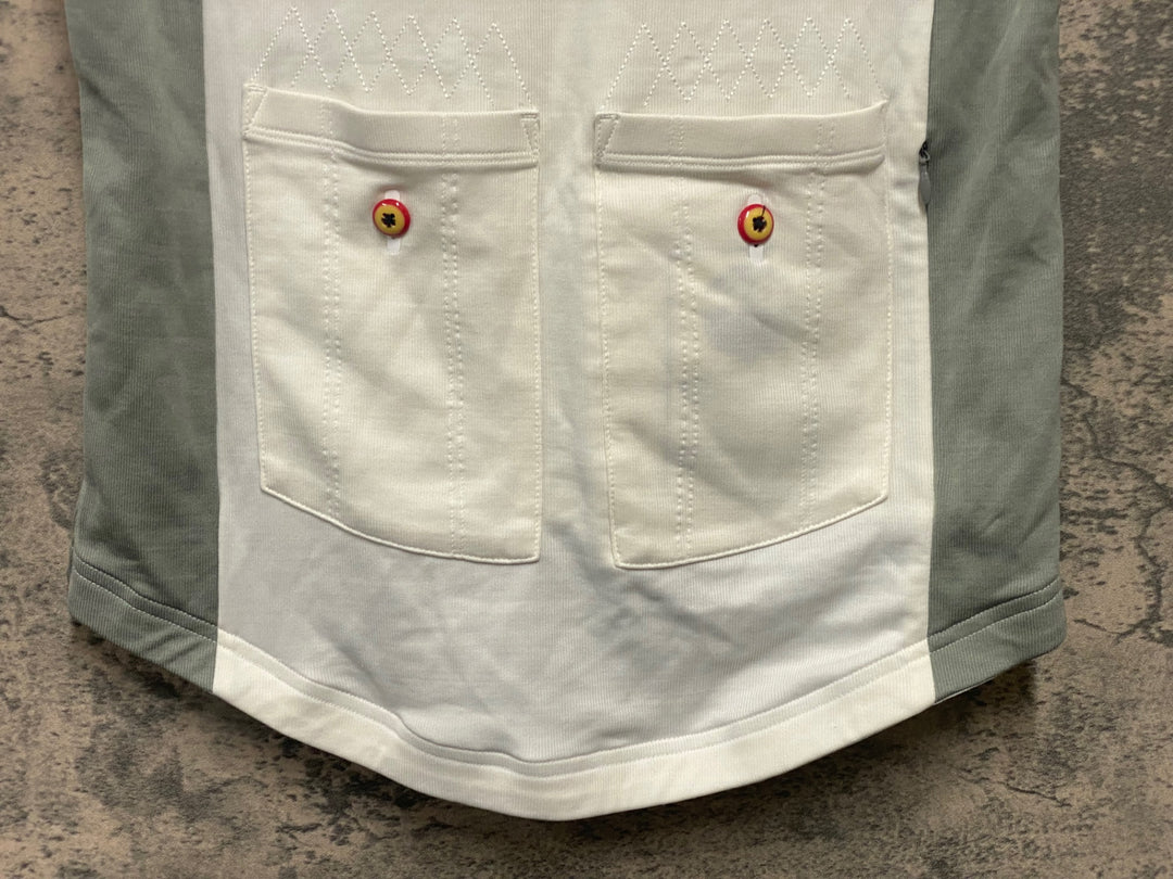 JI229 ラファ Rapha CIRCLE OF DEATH JERSEY 半袖 サイクルジャージ 白 M