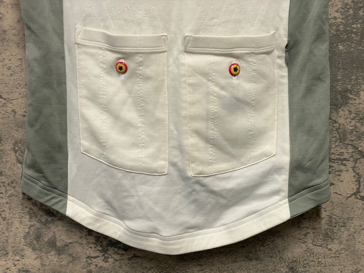 JI229 ラファ Rapha CIRCLE OF DEATH JERSEY 半袖 サイクルジャージ 白 M