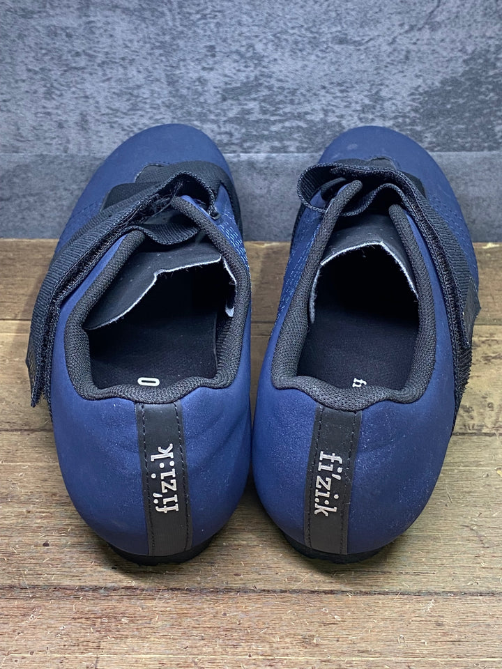 JJ115 フィジーク fizik テンポ TEMPO R5 POWERSTRAP shoes ビンディングシューズ 紺 EU43