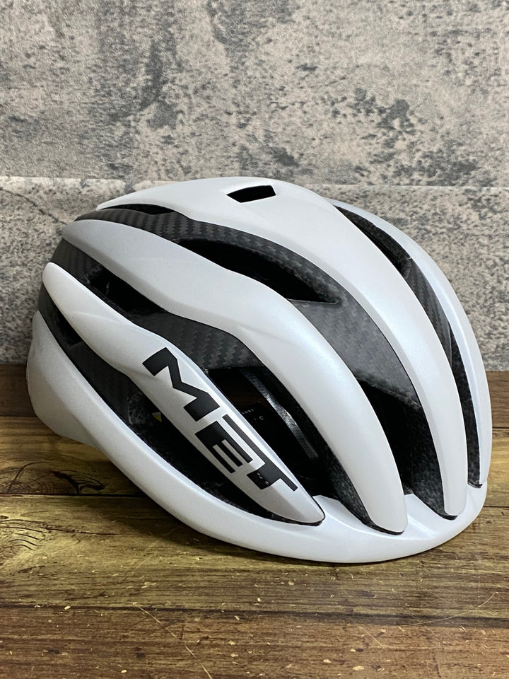 KA011 メット MET トレンタ TRENTA 3K CARBON MIPS ヘルメット Mサイズ 白 製造2023年12月