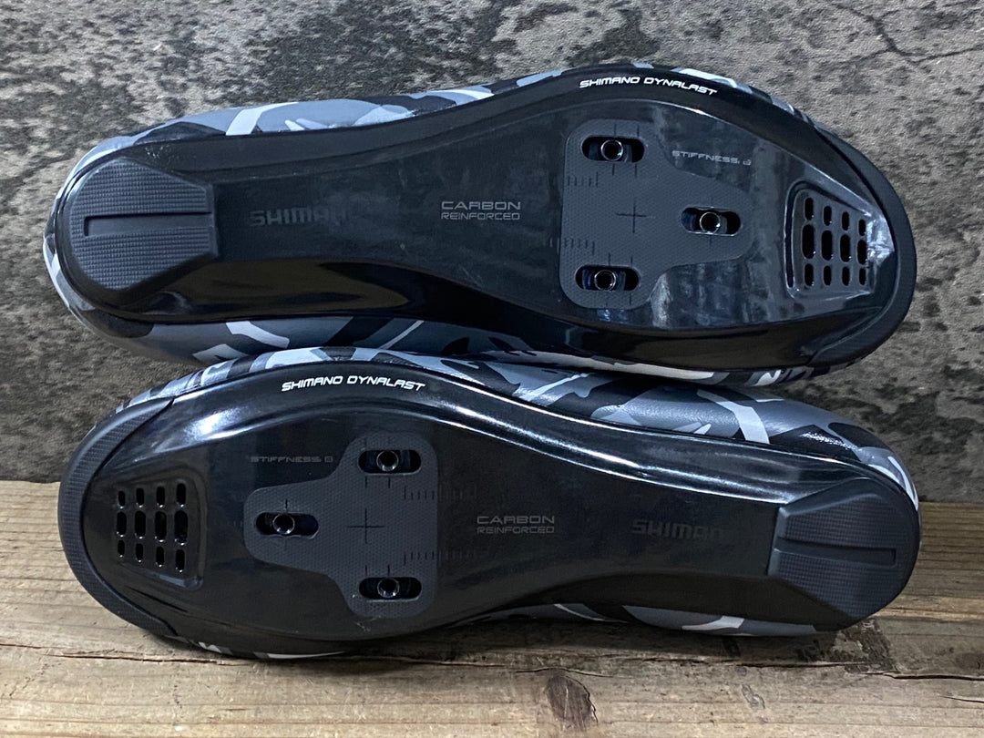 KG198 シマノ SHIMANO RP5 SH-RP501 ビンディングシューズ   3穴  GRAY CAMO EU40