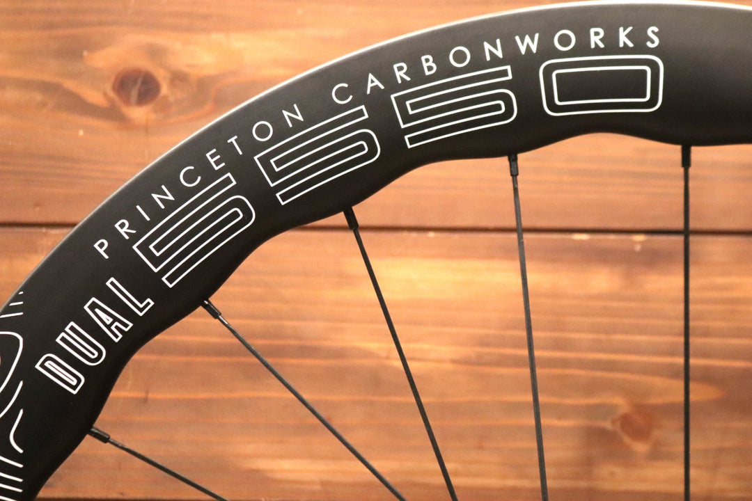 プリンストンカーボンワークス PRINCETON CARBON WORKS DUAL5550 カーボン チューブレス ホイールセット シマノ 11/12S 22C 【東京南麻布店】