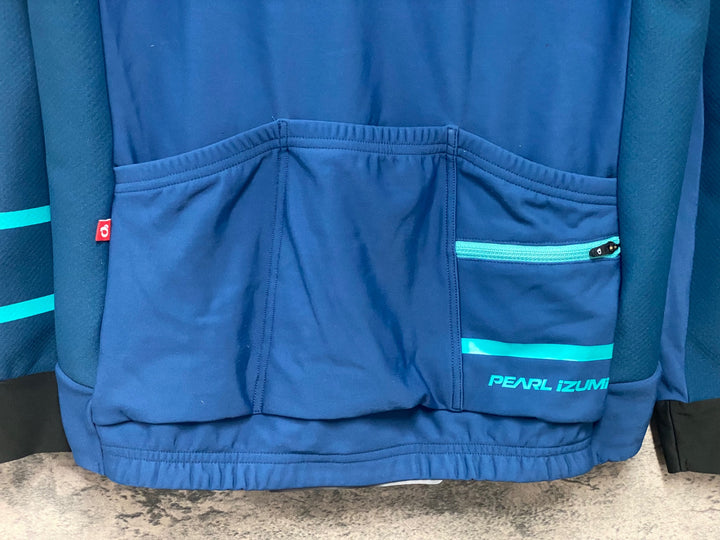 IZ247 パールイズミ PEARL iZUMi 長袖 サイクルジャケット ターコイズ L 裏起毛