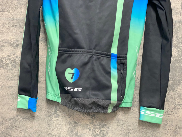 KH937 ジェッセージ GSG 長袖 レディース サイクルジャケット 黒 S 裏起毛 厚手