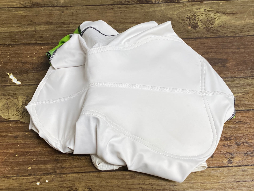 KB078 パールイズミ PEARL iZUMi ビブショーツ 白 緑 M
