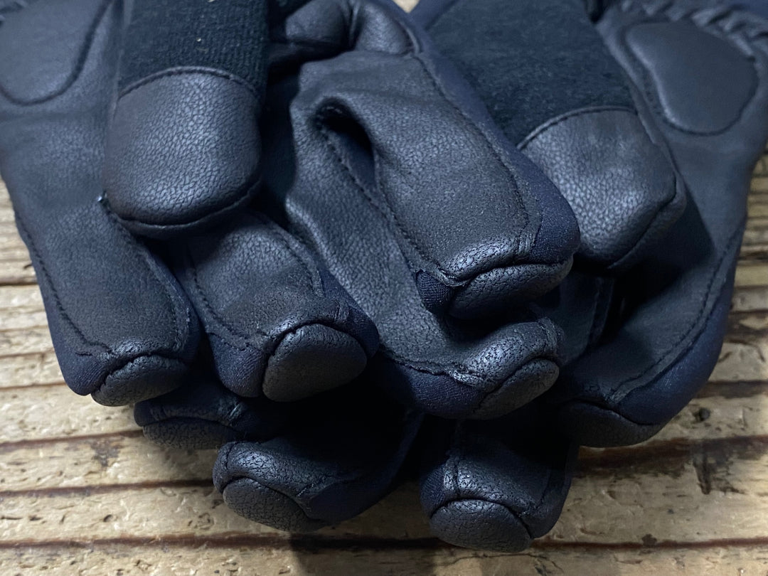 KD478 モンベル mont-bell 長指 グローブ 黒 S 裏起毛 GORE WINDSTOPPER