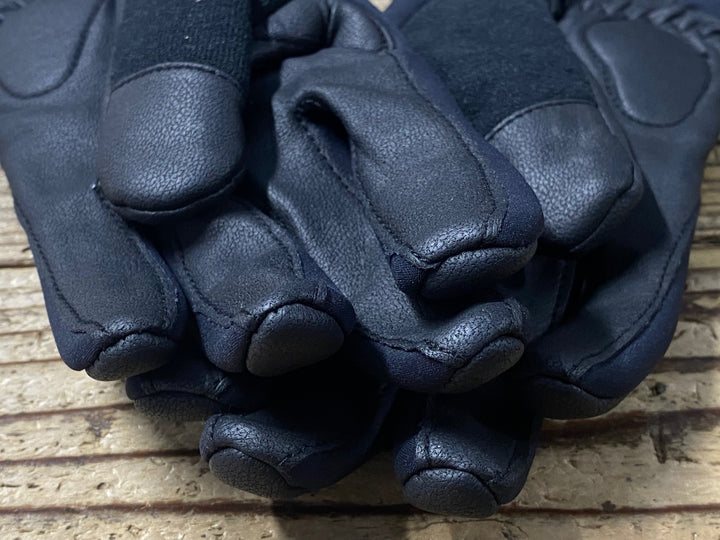KD478 モンベル mont-bell 長指 グローブ 黒 S 裏起毛 GORE WINDSTOPPER