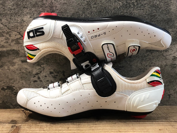 JQ952 シディ SIDI GENIUS 5 PRO ビンディングシューズ 3穴 白 EU45