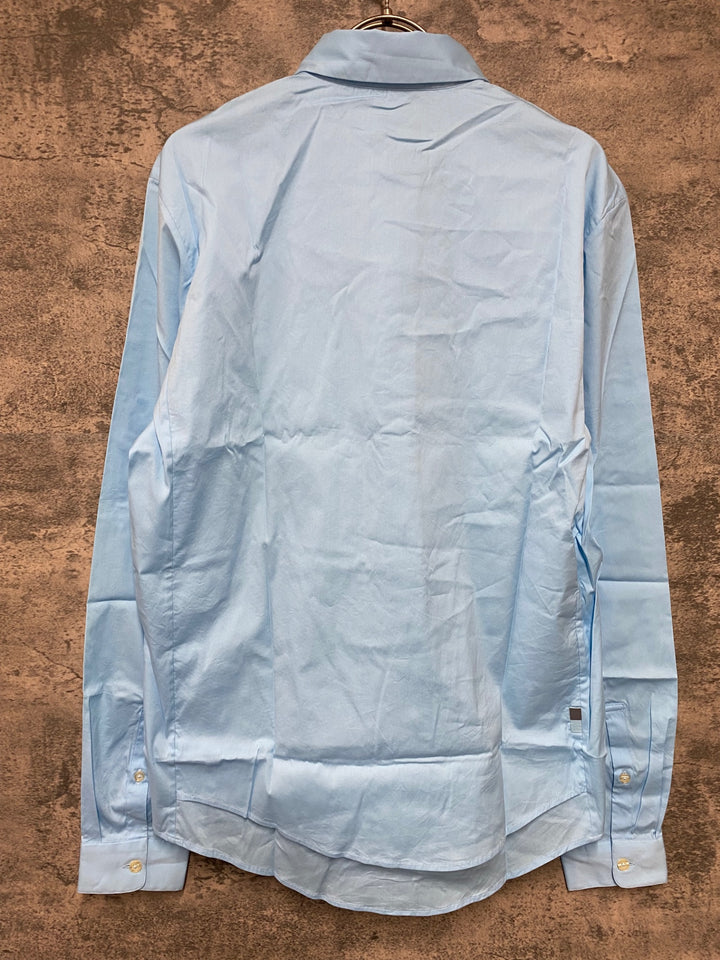 KD500 ラファ Rapha POPLIN SHIRT 長袖 シャツ 水色 M