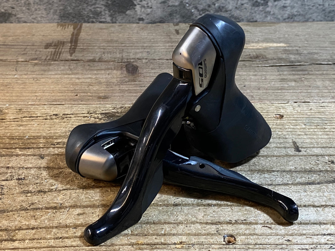 KB538 シマノ SHIMANO 105 ST-5700 STIレバー 2x10S 黒 左右セット