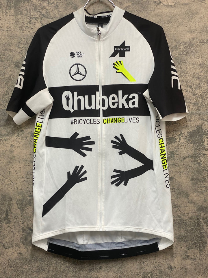 KR428 アソス ASSOS TEAM QUBEKA 半袖 サイクルジャージ 白 3XL